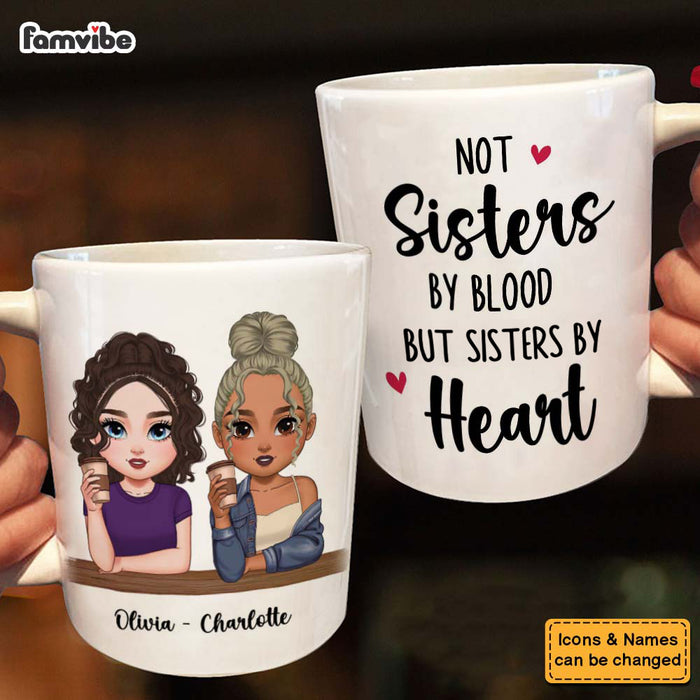Personalized Gift For Friends Sisters By Heart Mug 34841 1