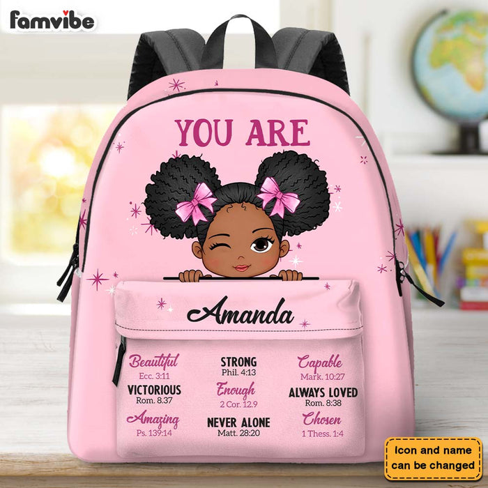 Personalized Gift For Kid Girl You Are Bible Verses School Bag 35042 1