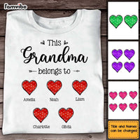 Personalized Gift This Grandma Belongs To Polka Dots Heart Shirt - Hoodie - Sweatshirt 31754 thumb 1