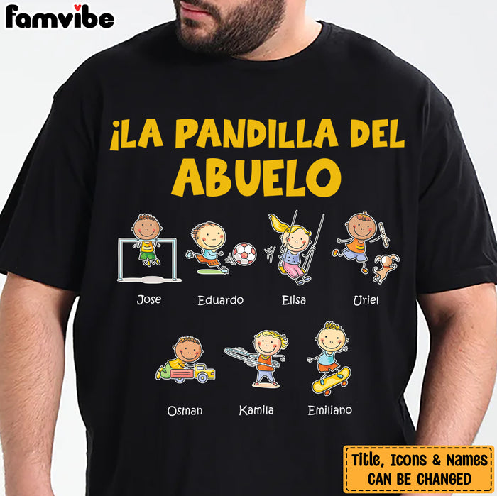 Personalized Grandpa Sport Spanish Papá Abuelo T Shirt AP1414 95O58 1