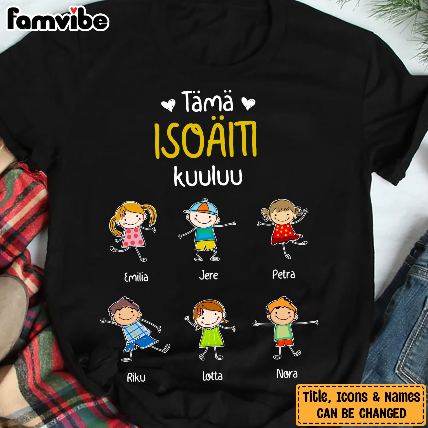 Personalized Grandma Belongs Finnish Isoäiti T Shirt AP72 81O34