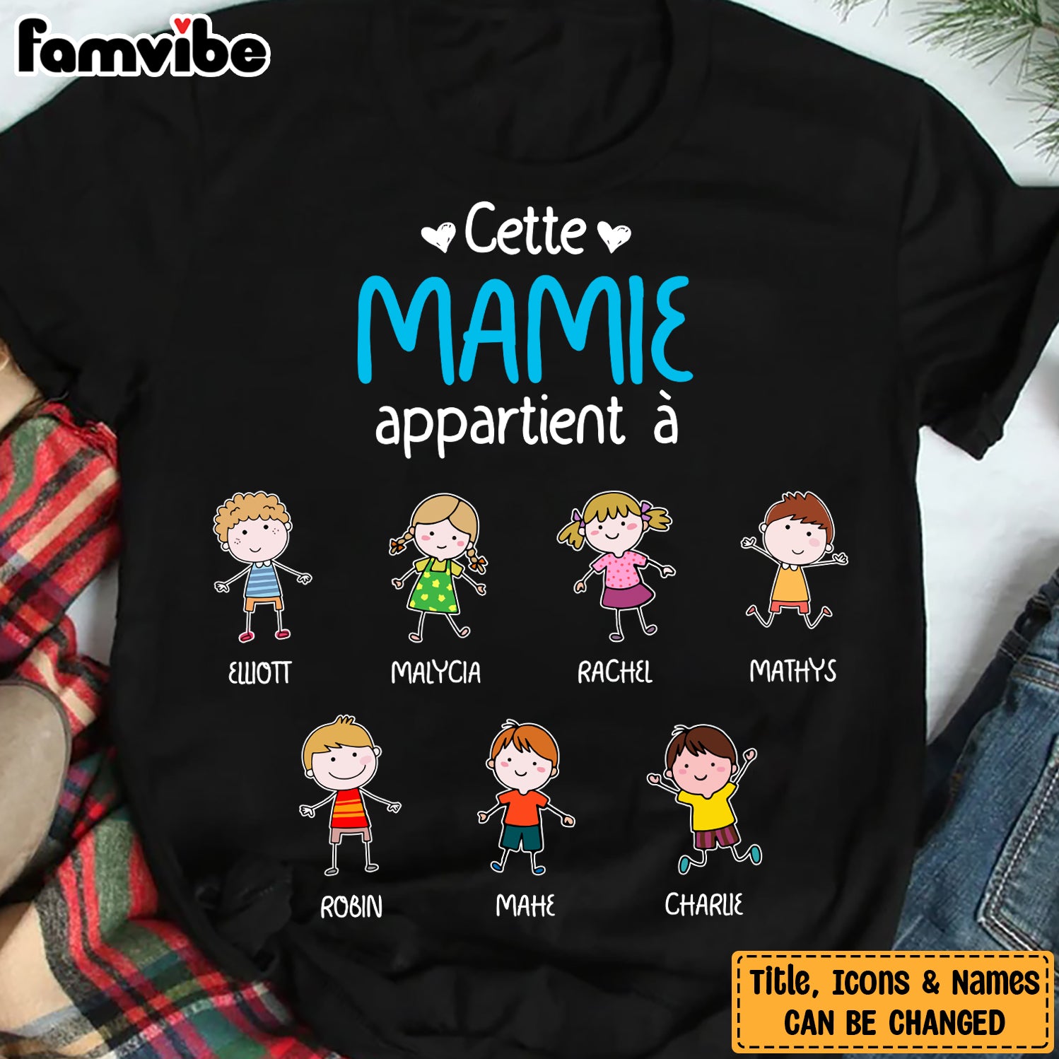 Personalized Mamie French Grandma Belongs T Shirt AP82 73O58
