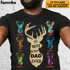 Personalized Deer Hunting Buckin Dad Grandpa T Shirt MR201 81O60 1