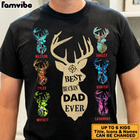 Personalized Deer Hunting Buckin Dad Grandpa T Shirt MR201 81O60 thumb 1