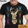 Personalized Deer Hunting Buckin Dad Grandpa T Shirt MR201 81O60 1