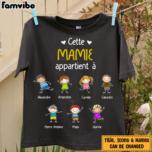 Personalized Mamie French Grandma Belongs T Shirt MR234 81O34