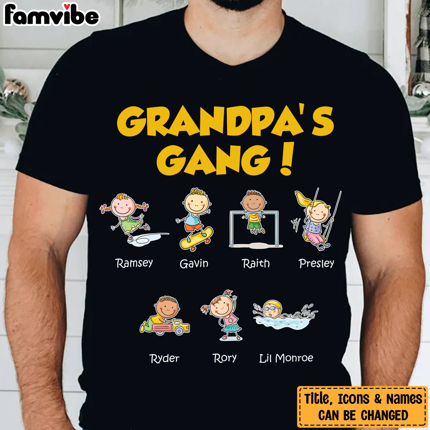 Personalized Grandpa Sport  T Shirt MY264 95O58