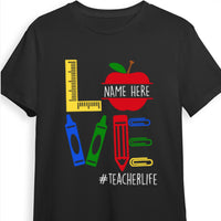 Personalized Teacher Love T Shirt MY314 30O47 thumb 1