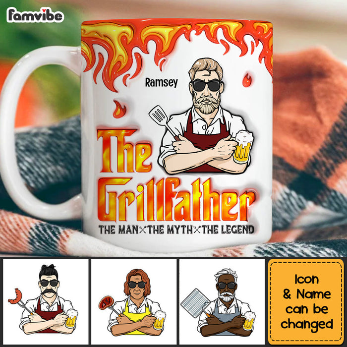 Personalized Gift For Grill Dad Mug 33349 1