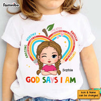Personalized Gift For Granddaughter School Theme God Says Kid T Shirt - Kid Hoodie - Kid Sweatshirt 34045 thumb 1