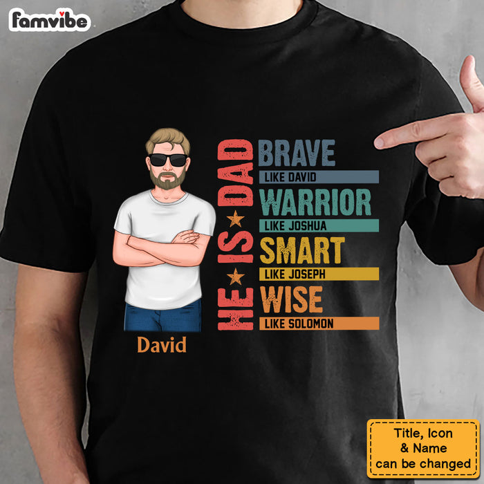 Personalized Gift For Dad He Is Brave Shirt - Hoodie - Sweatshirt 32877 1