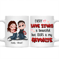 Personalized Gift For Couple Our Love Story Is My Favorite Mug 34938 thumb 1