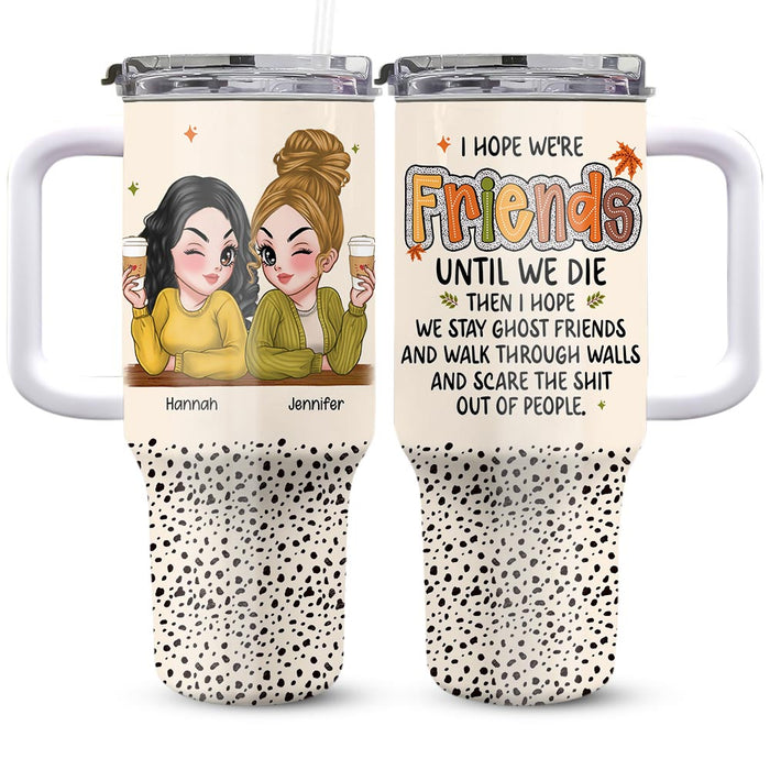 Personalized Gift For Besties Friends 40oz Tumbler With Straw 35091 1