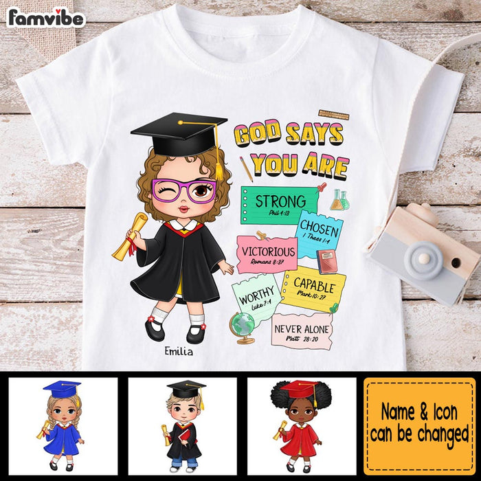 Personalized Graduation God Says I Am Kid T Shirt - Kid Hoodie - Kid Sweatshirt 32602 1
