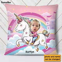 Personalized Unicorn Wonderland Custom Kid Photo Pillow 36927 thumb 1