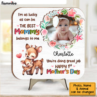 Personalized Gift For First Mother's Day Photo Custom 2 Layered Separate Wooden Plaque 32750 thumb 1