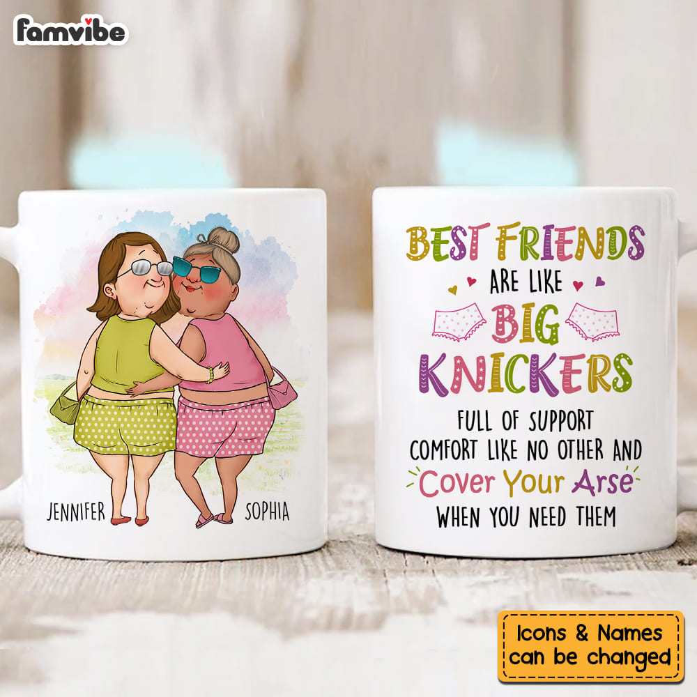 Personalized Gift for Old Friend Big Knickers Mug 32560 Primary Mockup