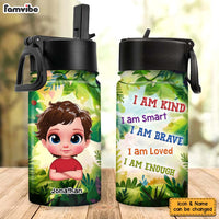 Personalized Gift For Grandson I Am Kind Kids Water Bottle 32831 thumb 1