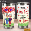 Personalized Friendship Gift  Grow An Old Friend Steel Tumbler 32567 1