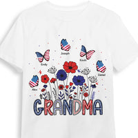 Personalized Gift for Grandma USA flag butterfly Shirt - Hoodie - Sweatshirt 34030 thumb 1