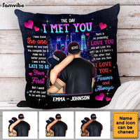 Personalized Gift for couple The Day I Met You Pillow 32768 thumb 1