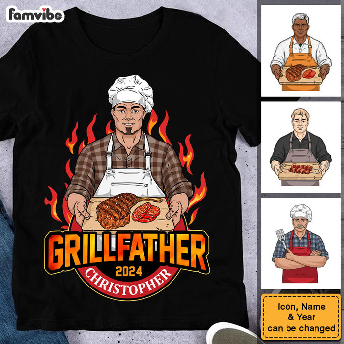 Personalized Gift For Dad The Grillfather Shirt - Hoodie - Sweatshirt 32836 1