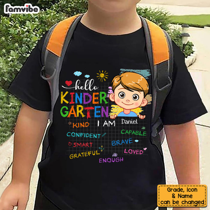 Personalized Gift For Grandson Back To School Affirmation Kid T Shirt - Kid Hoodie - Kid Sweatshirt 33751 1
