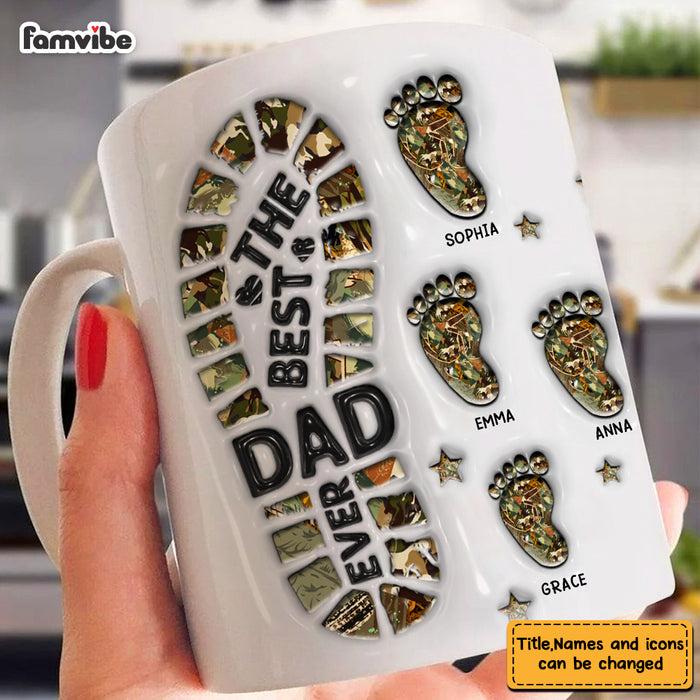 Personalized Gift For Dad Granpa Footprints Mug 33362 1