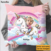 Personalized Unicorn Wonderland Custom Kid Photo Pillow 36927 thumb 1