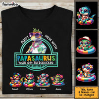 Personalized Gift For Grandpa Don't Mess With Papasaurus Summer Shirt - Hoodie - Sweatshirt 33804 thumb 1