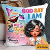 Personalized Gift For Daughter Affirmation I God Says Pillow 32819 1