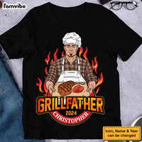 Personalized Gift For Dad The Grillfather Shirt - Hoodie - Sweatshirt 32836 thumb 1