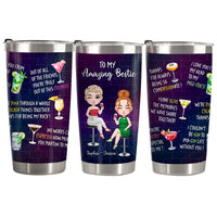 Personalized Gift For Friends Cocktail Bestie Tumbler 35033 thumb 1