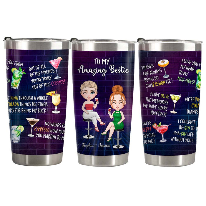 Personalized Gift For Friends Cocktail Bestie Tumbler 35033 1
