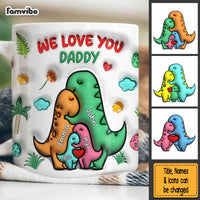 Personalized Gift For Dad We Love You Dinosaur Family Mug 33533 thumb 1