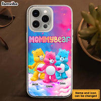 Personalized Gift For Mom Grandma Bear Colorful Clear Phone Case 32743 thumb 1