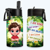 Personalized Gift For Grandson I Am Kind Kids Water Bottle 32831 thumb 1