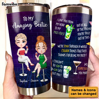 Personalized Gift For Friends Cocktail Bestie Tumbler 35033 thumb 1