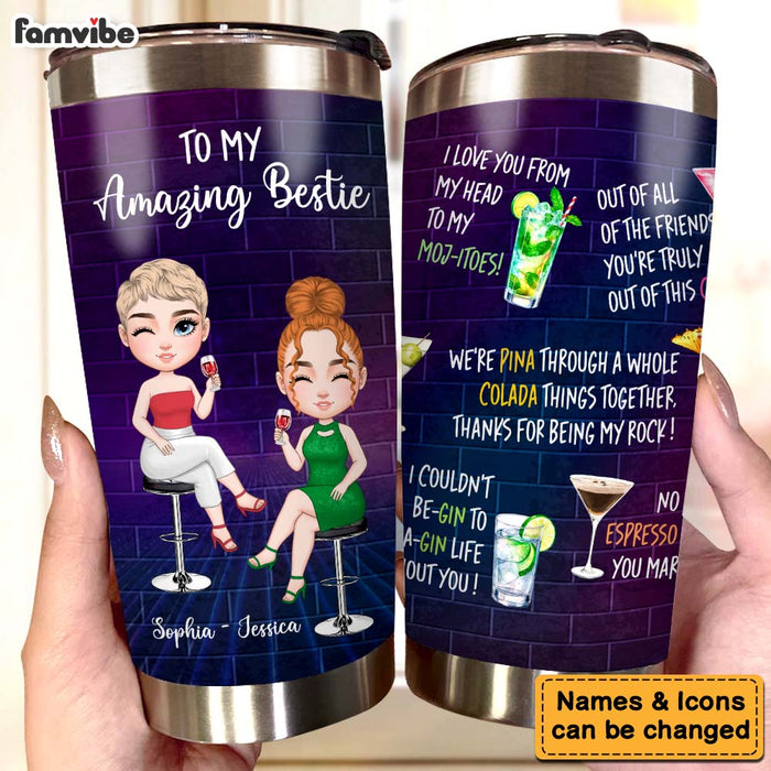 Personalized Gift For Friends Cocktail Bestie Tumbler 35033 1