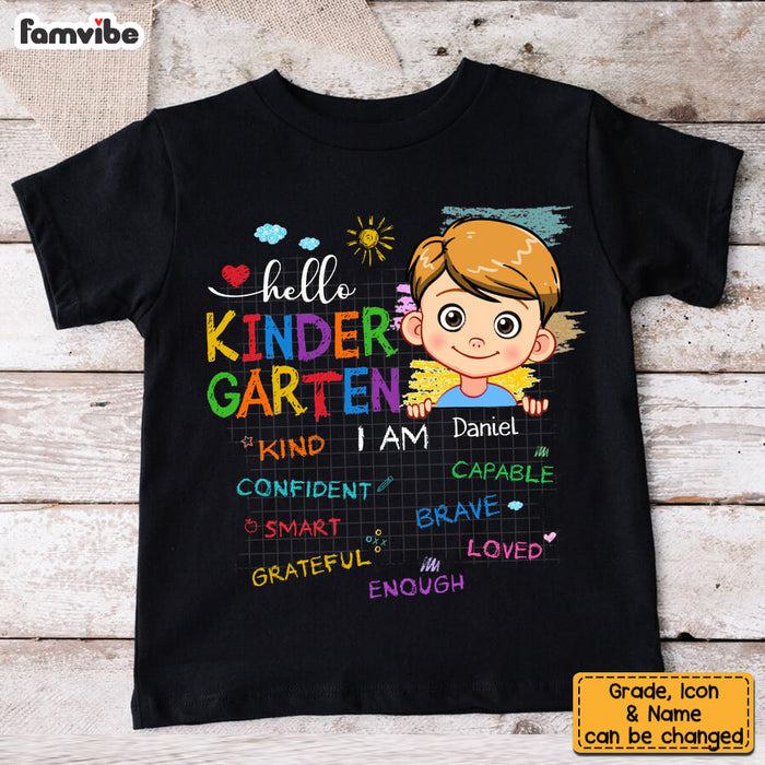 Personalized Gift For Grandson Back To School Affirmation Kid T Shirt - Kid Hoodie - Kid Sweatshirt 33751 1