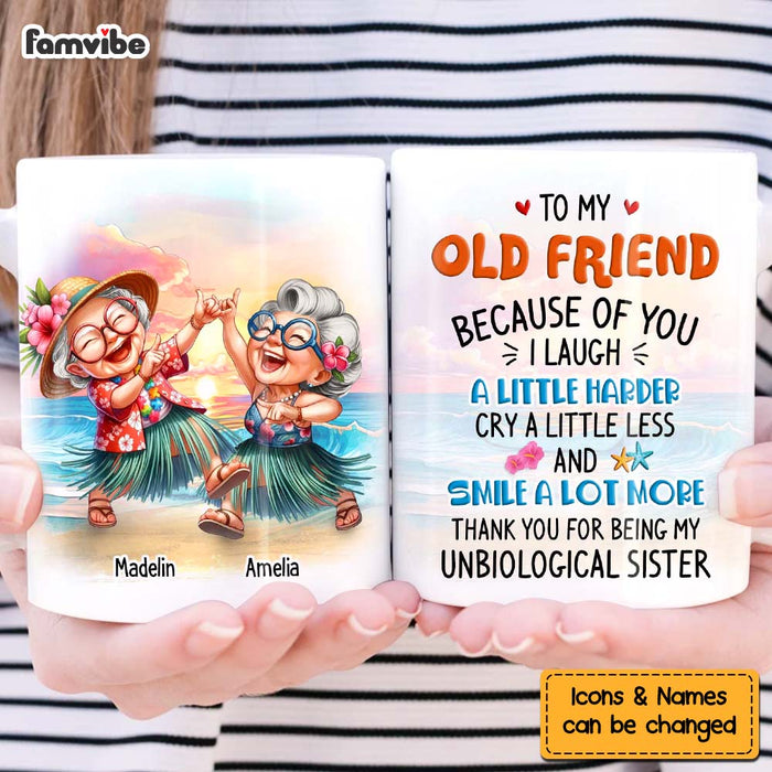 Personalized Gift For Friends My Unbiological Sister Mug 32835 1