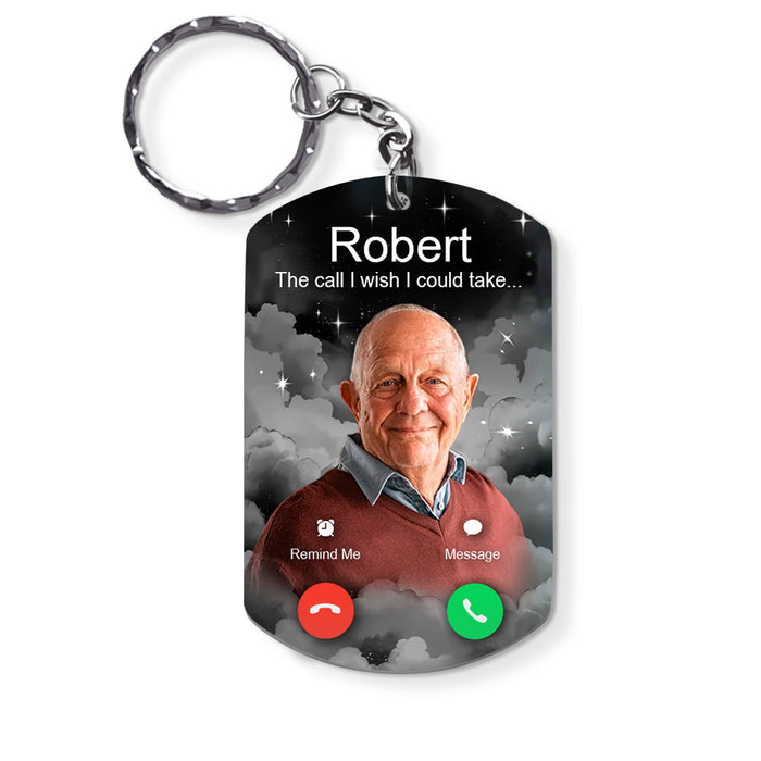Personalized Gift For Custom Photo The Call I Wish Aluminum Keychain 32910 1