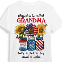Personalized Faith Hope Love Blessed Grandma Shirt - Hoodie - Sweatshirt 34155 thumb 1