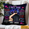 Personalized Gift for couple The Day I Met You Pillow 32768 1