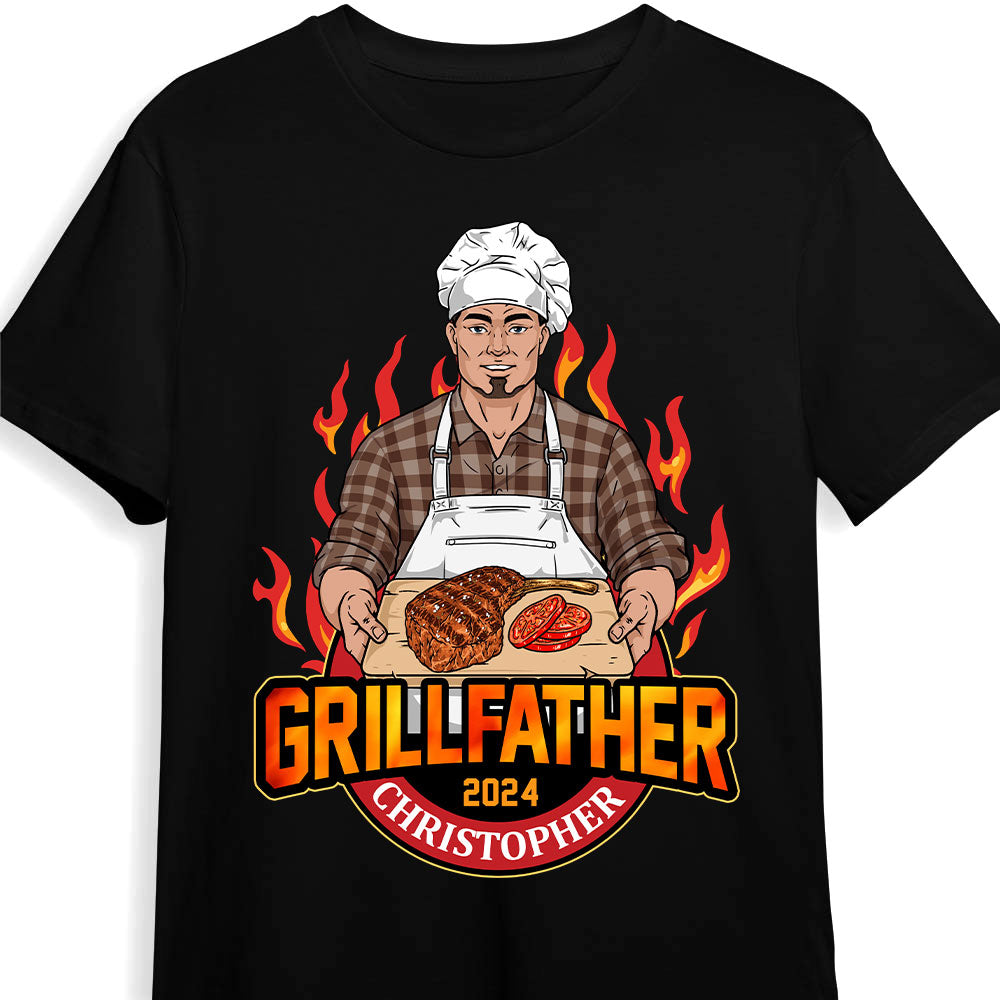 Personalized Gift For Dad The Grillfather Shirt Hoodie Sweatshirt 32836 Primary Mockup