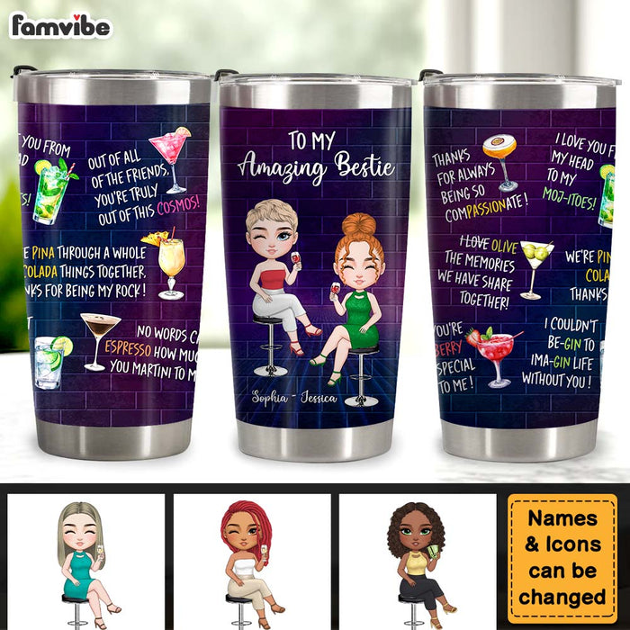 Personalized Gift For Friends Cocktail Bestie Tumbler 35033 1