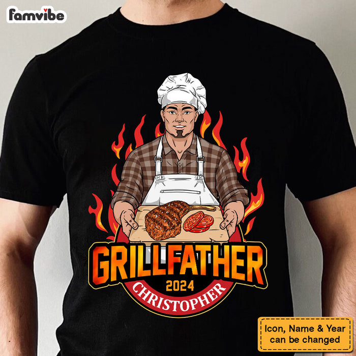 Personalized Gift For Dad The Grillfather Shirt - Hoodie - Sweatshirt 32836 1
