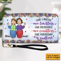Personalized Gift For Old Friends Leather Long Wallet 33901 thumb 1