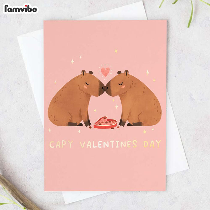 Capy Valentine's Day Card 37592 1