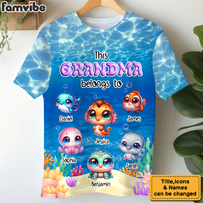 Personalized Gift For Grandma This Grandma Belongs To All-over Print T Shirt - Hoodie - Sweatshirt 32760 1